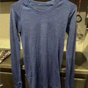 lululemon athletica Blue Long Sleeve Top